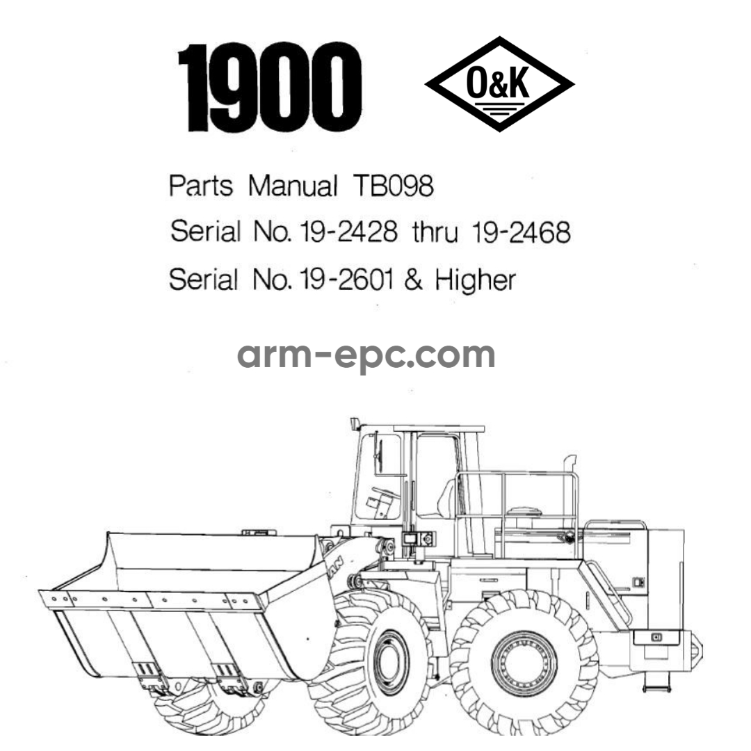 O&K Wheel Loader Parts Manuals