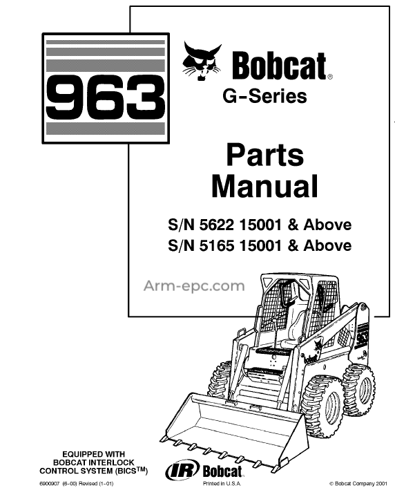 Bobcat 963 G-Series Parts Manual