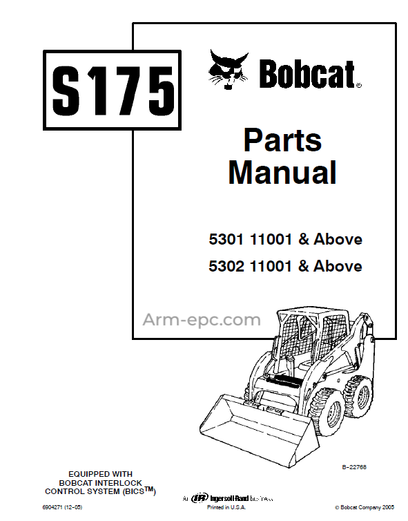 Bobcat S175 Parts Manual