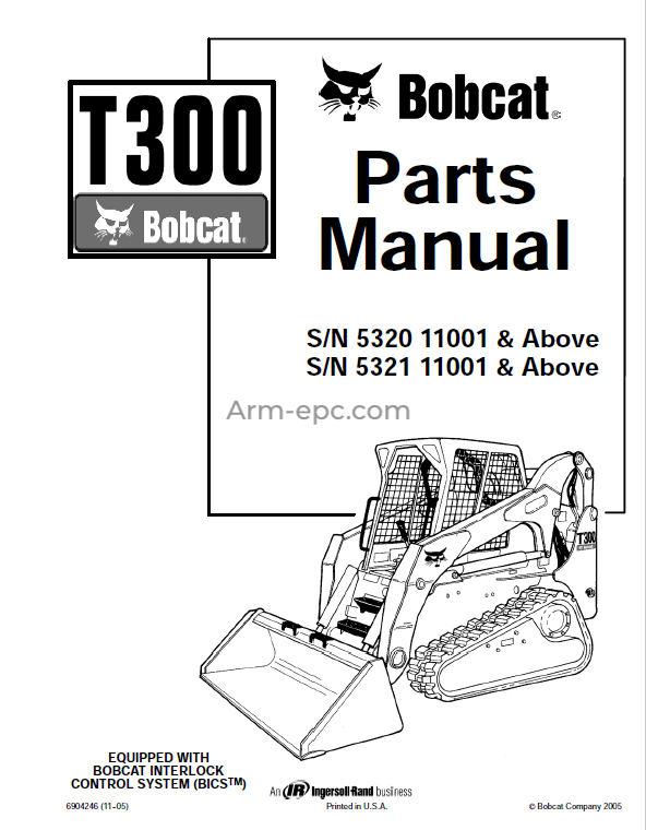 Bobcat T300 Parts Manual