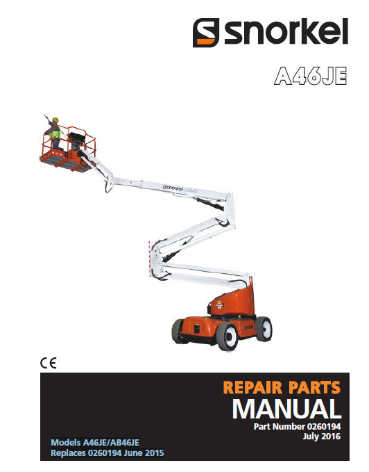 Snorkel A46JE Parts Manual